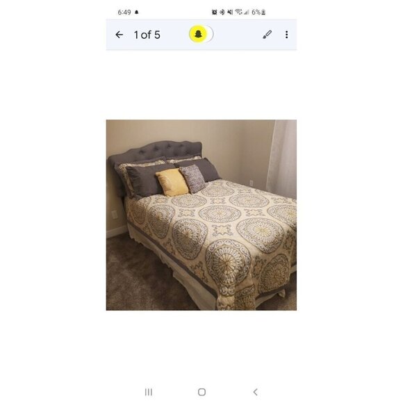 5 Piece Bed Set - Full Size (Top Cover & 2 Standard Pillowcases & 2 Pillows) - Picture 1 of 7